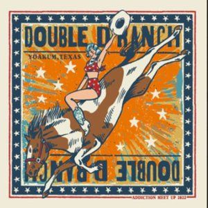 NWT Double D Ranch Addiction Meet-Up 2022 Scarf Bohemian Boho Western